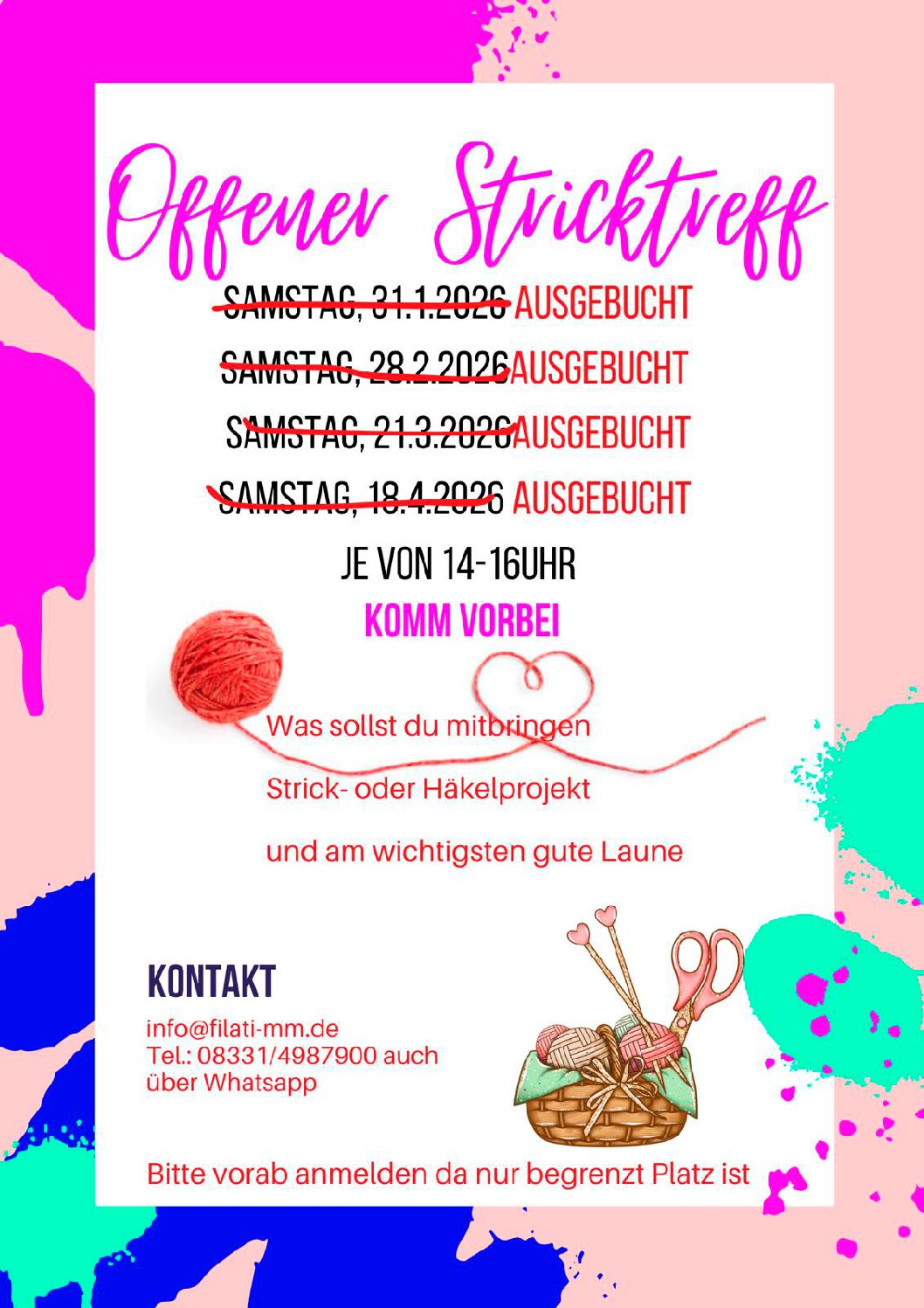 Offener Stricktreff Ausgebucht